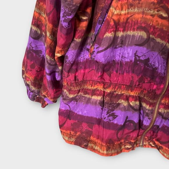 East West Silks funky retro 80s style windjacket, size large - Picture 2 of 5